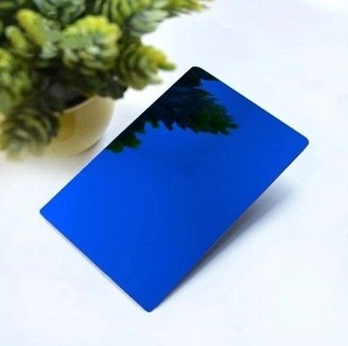Plaques de tôle en acier inoxydable bleu décoratif Ligne de cheveux brossée Satin Vibration sable soufflé