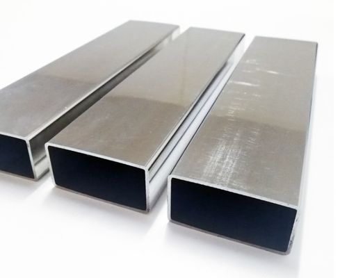 2 × 4 × 0,125 &quot; 6m longueur 304 tube rectangulaire en acier inoxydable